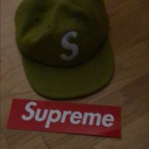 Supreme hat green